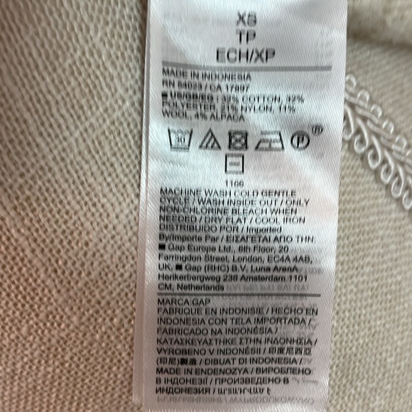 GAP - Cablekknit Sweater - Cream - New WITHOUT Tags - Picture 4 of 4